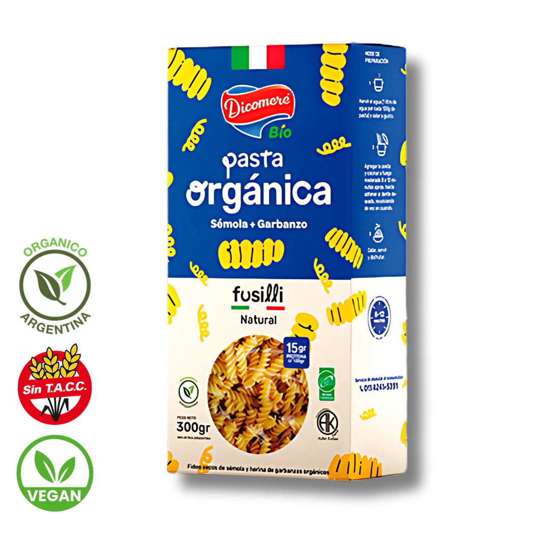 Fideos Organicos Fusilli x 300g - Dicomere