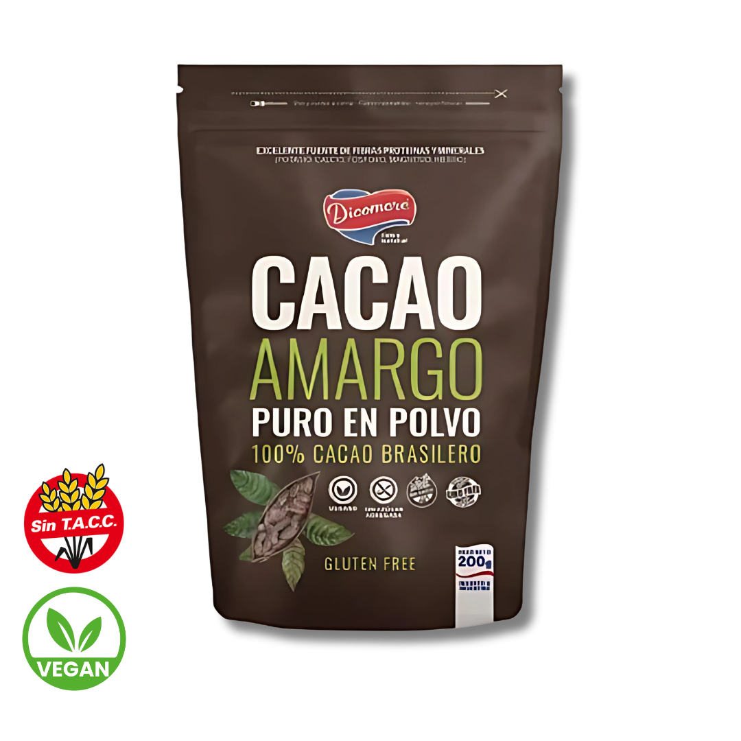 Cacao Brasilero Amargo en Polvo x 200g - Dicomere