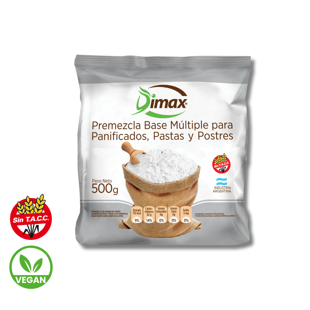 Premezcla Multiple Sin Tacc x 500g - Dimax