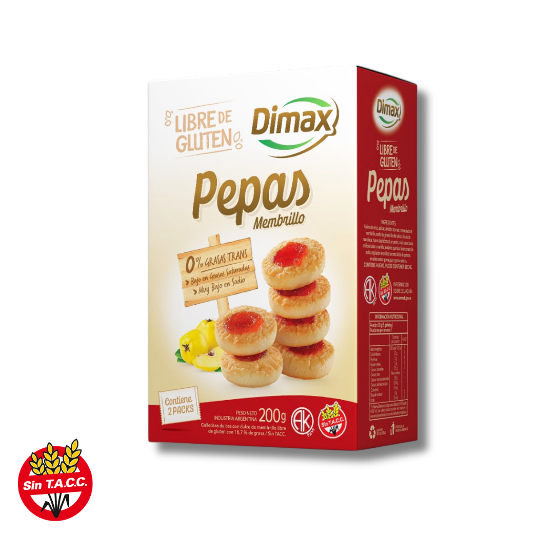 Pepas Membrillo x 200g - Dimax
