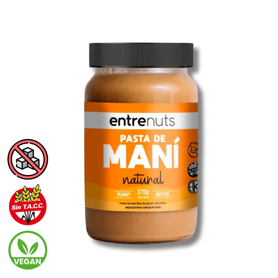 Pasta de Mani Natural x 370g - Entre Nuts