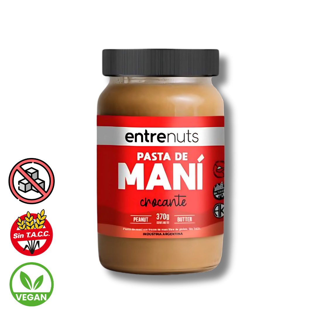 Pasta de Mani Crocante x 370g - Entre Nuts
