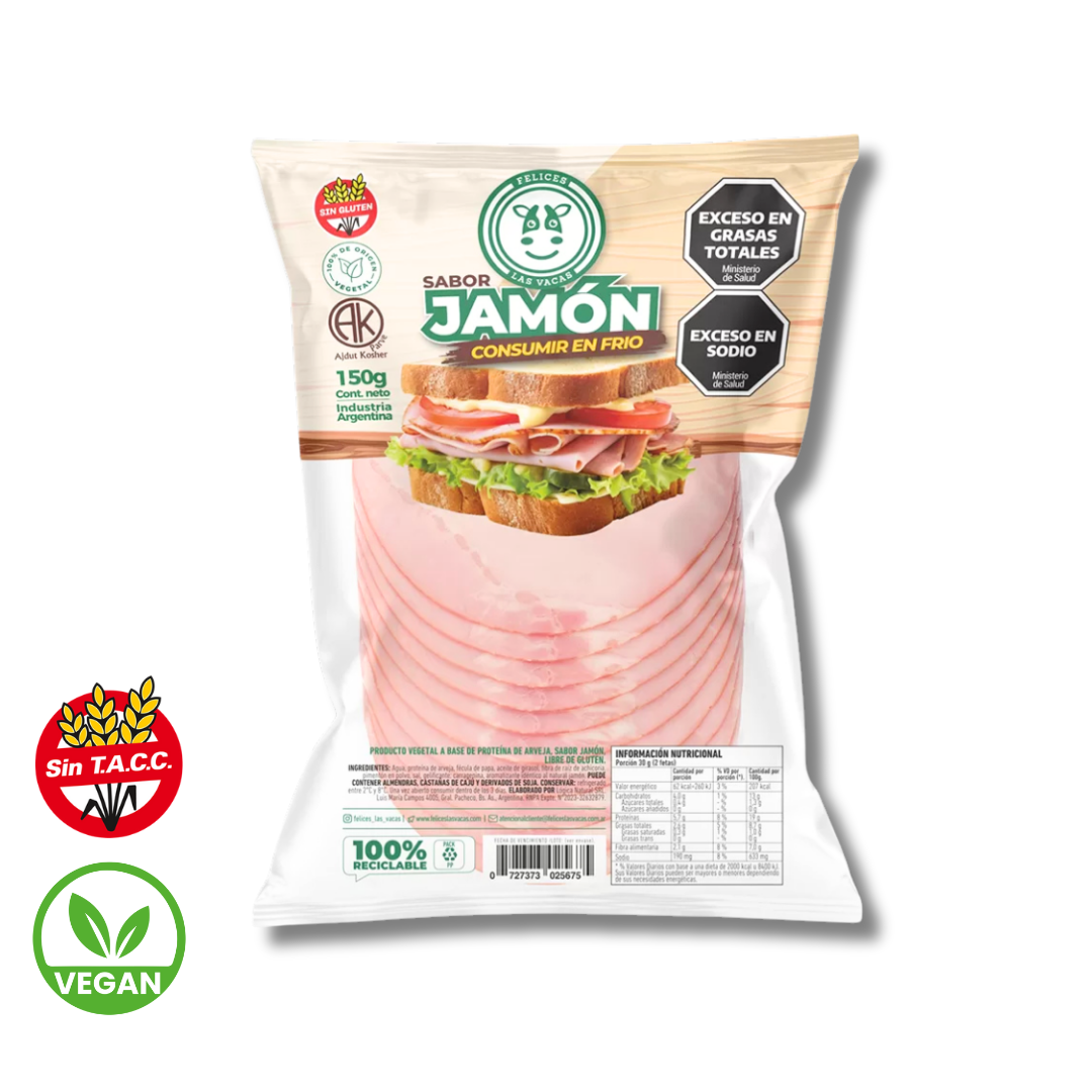 Jamon en Fetas x 150g - Felices las Vacas