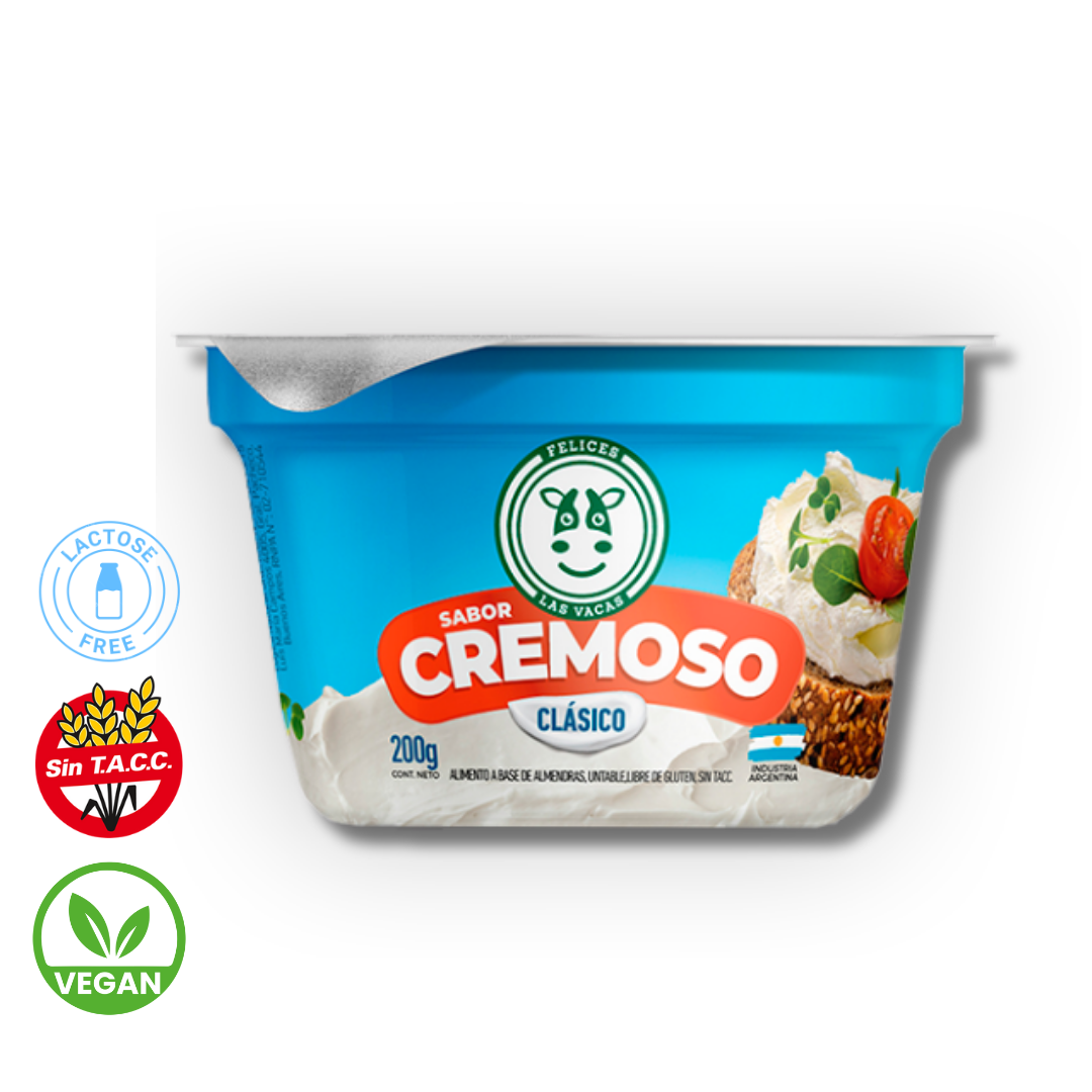 Untable de Almendras Cremoso Clasico x 200g - Felices las Vacas