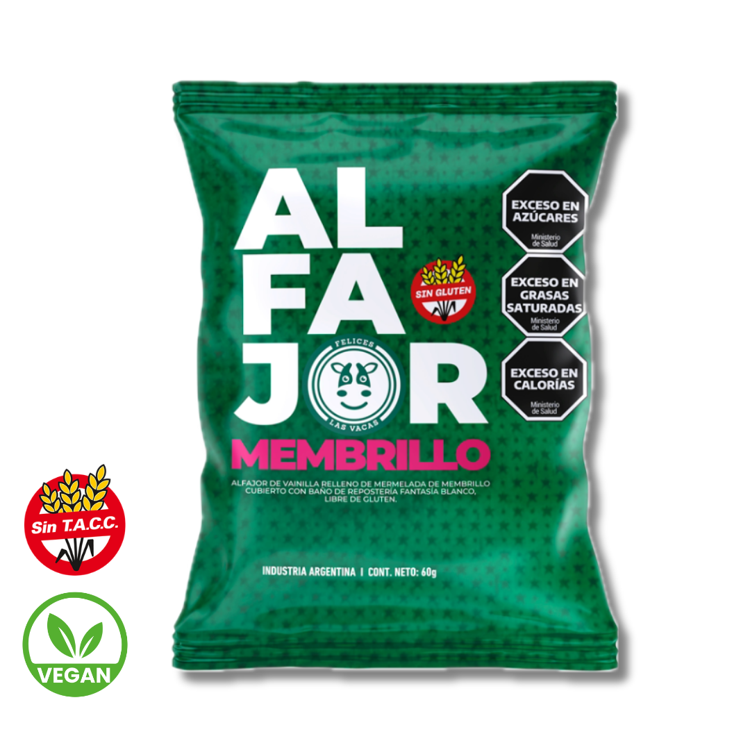Alfajor Membrillo x 60g - Felices las Vacas