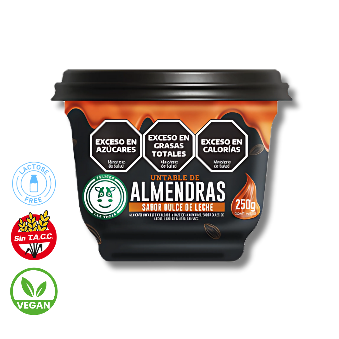 Untable de Almendras sabor Dulce de Leche x 250g - Felices las Vacas