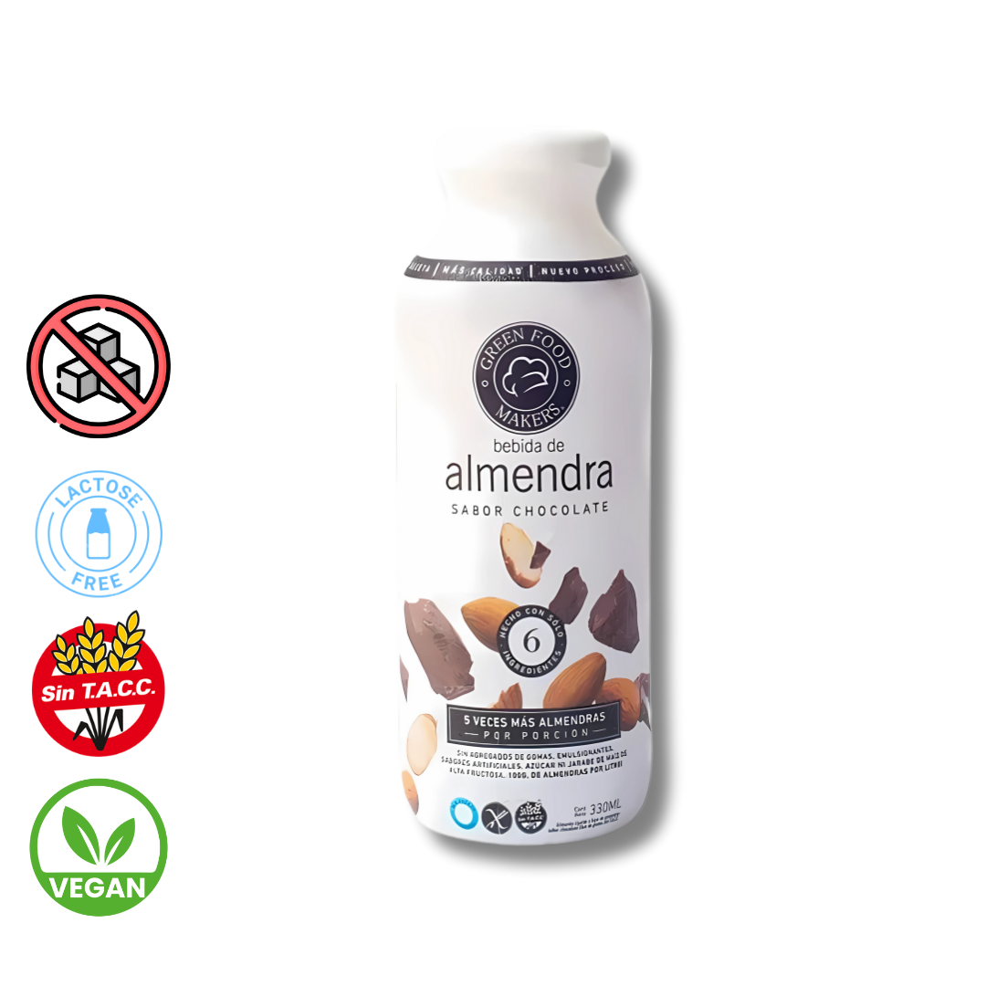 Bebida de Almendras Chocolate x 330ml - Green Food Makers