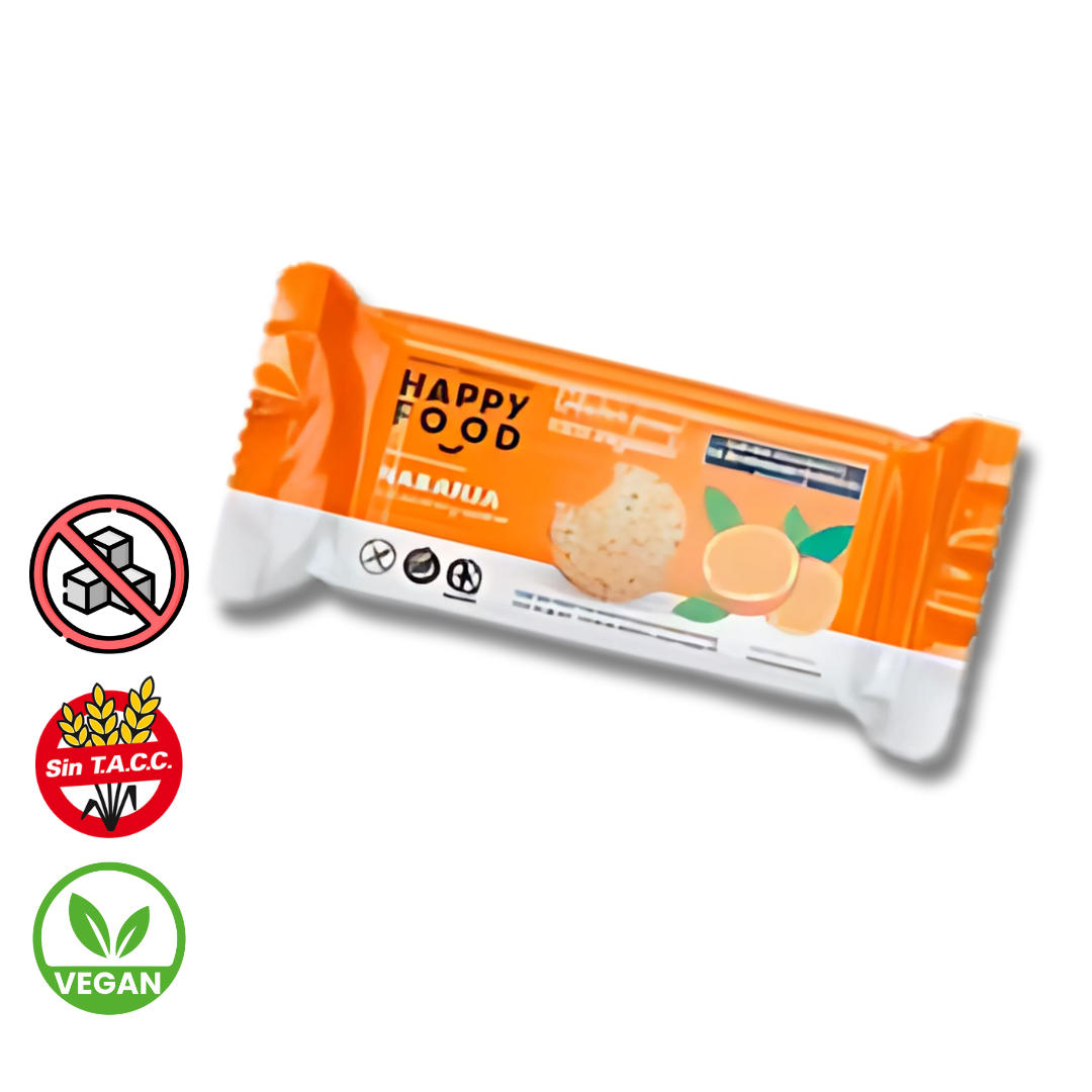 Galletitas sabor Naranja con Sesamo y Quinoa x 120g - Happy Foods
