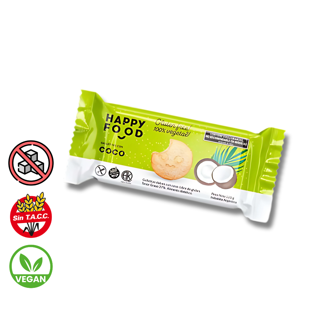 Galletitas con Coco x 120g - Happy Foods