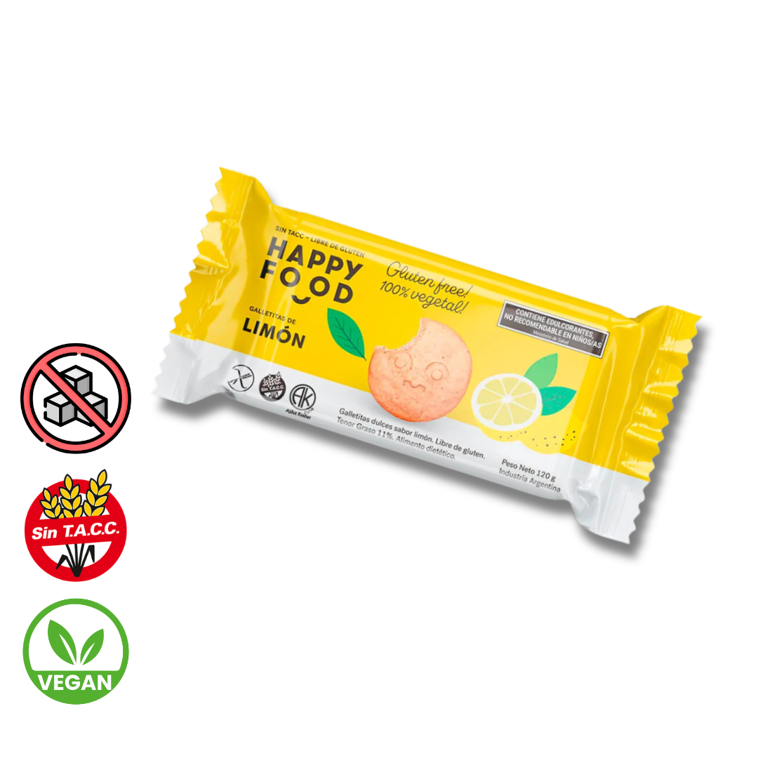 Galletitas de Limon x 120g - Happy Foods