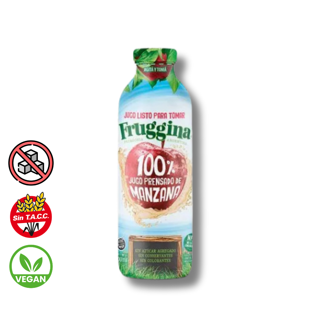 Jugo 100% Prensado de Manzana x 910ml - Fruggina