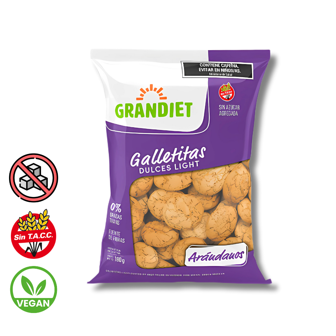 Galletitas Light sabor Arandanos x 180g - Grandiet
