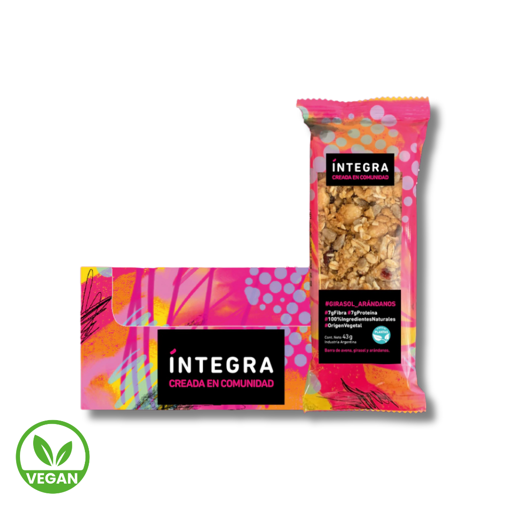 Barrita de Girasol y Arandanos x 43g - lntegra