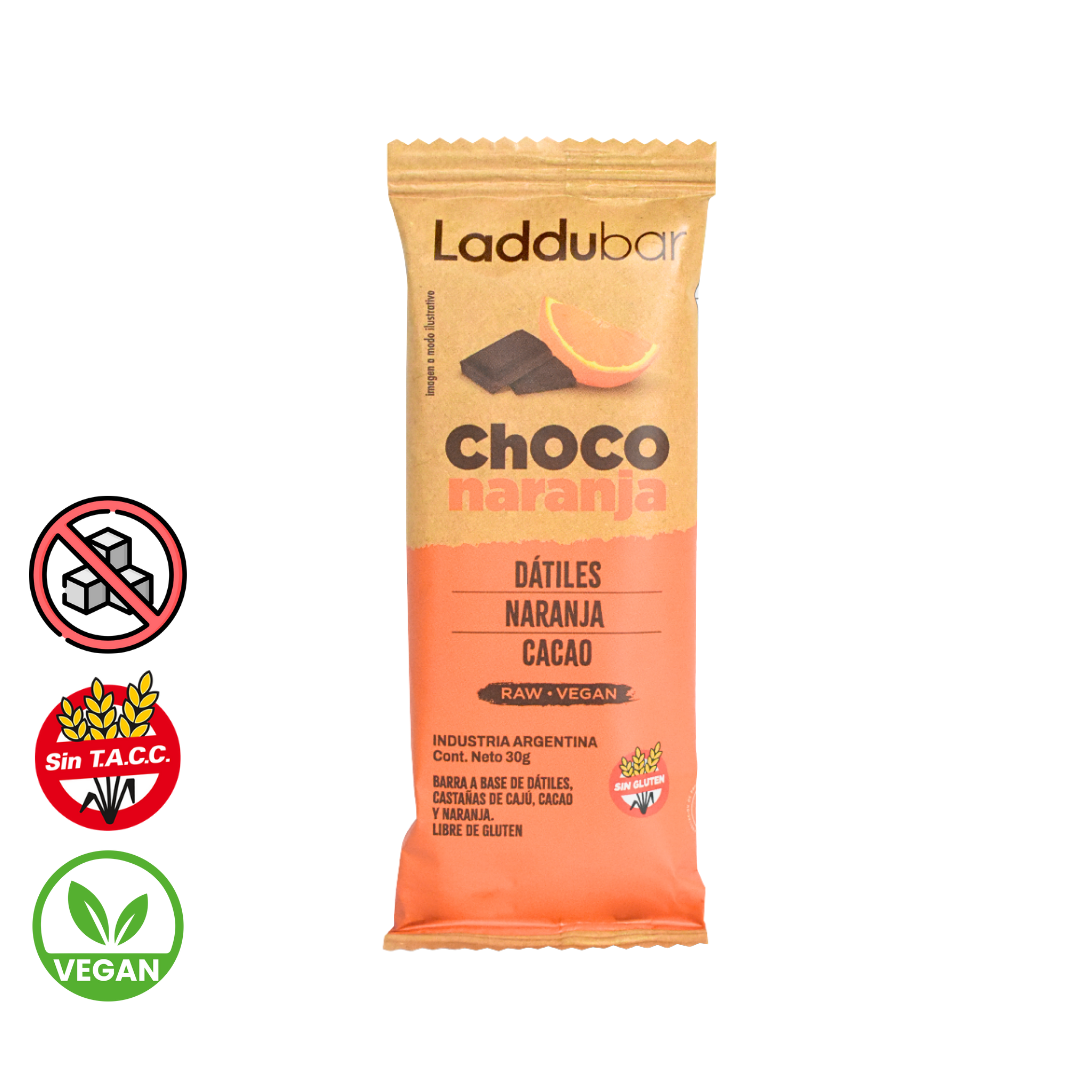 Barrita de Naranja y Choco Datiles x 30g - Laddubar