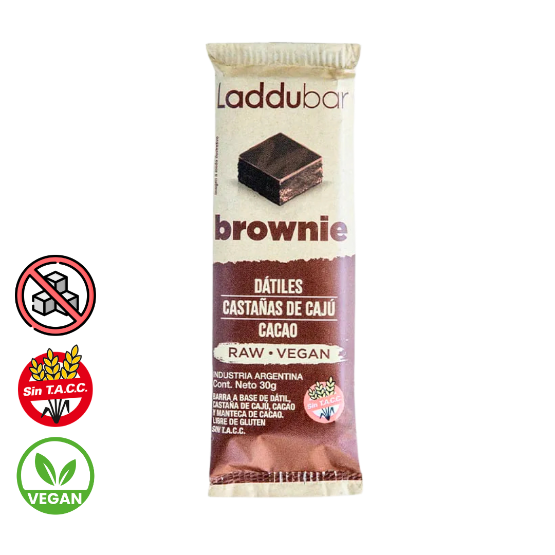 Barrita de Brownie, Caju y Cacao x 30g - Laddubar