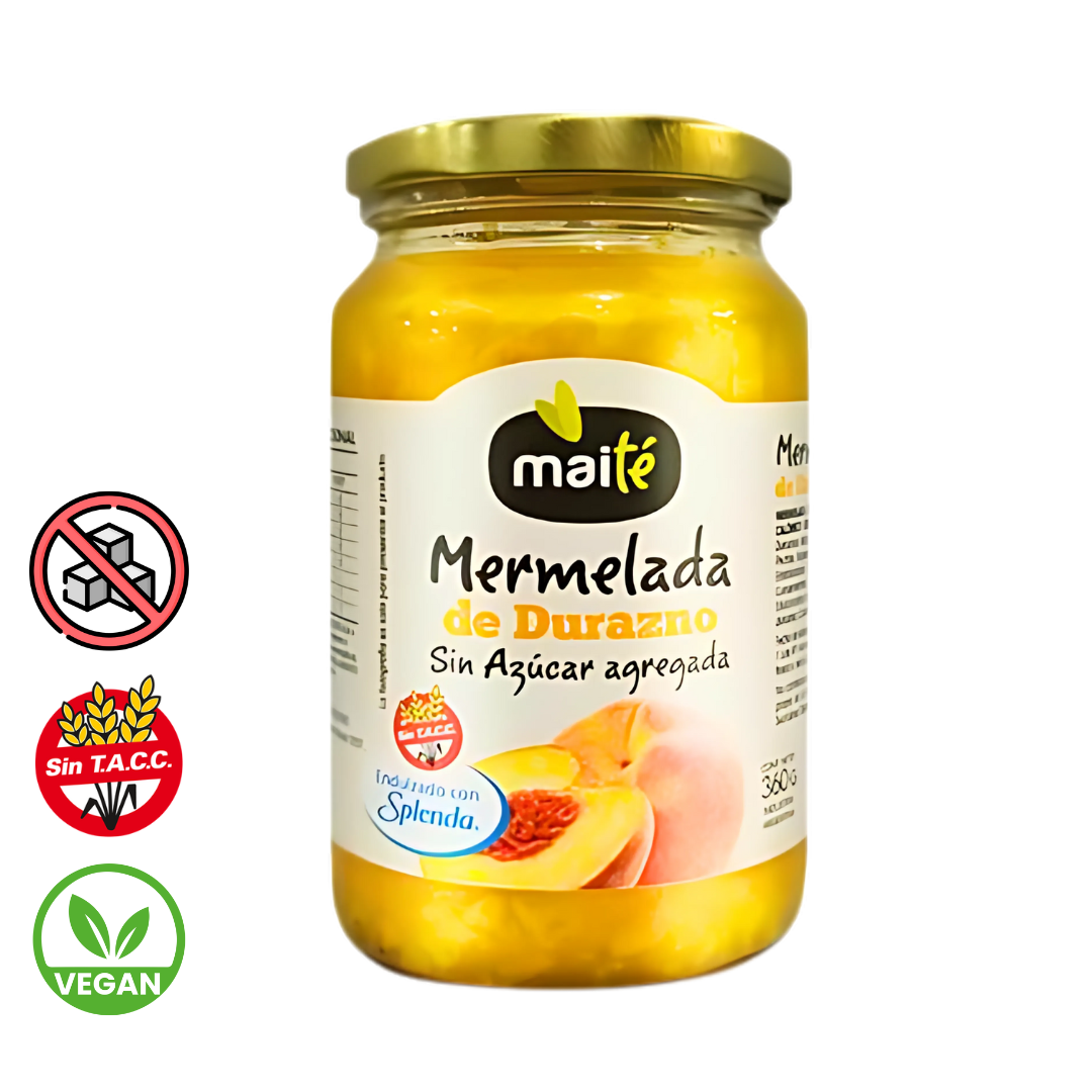Mermelada de Durazno Sin Azucar x 360gr - Maite