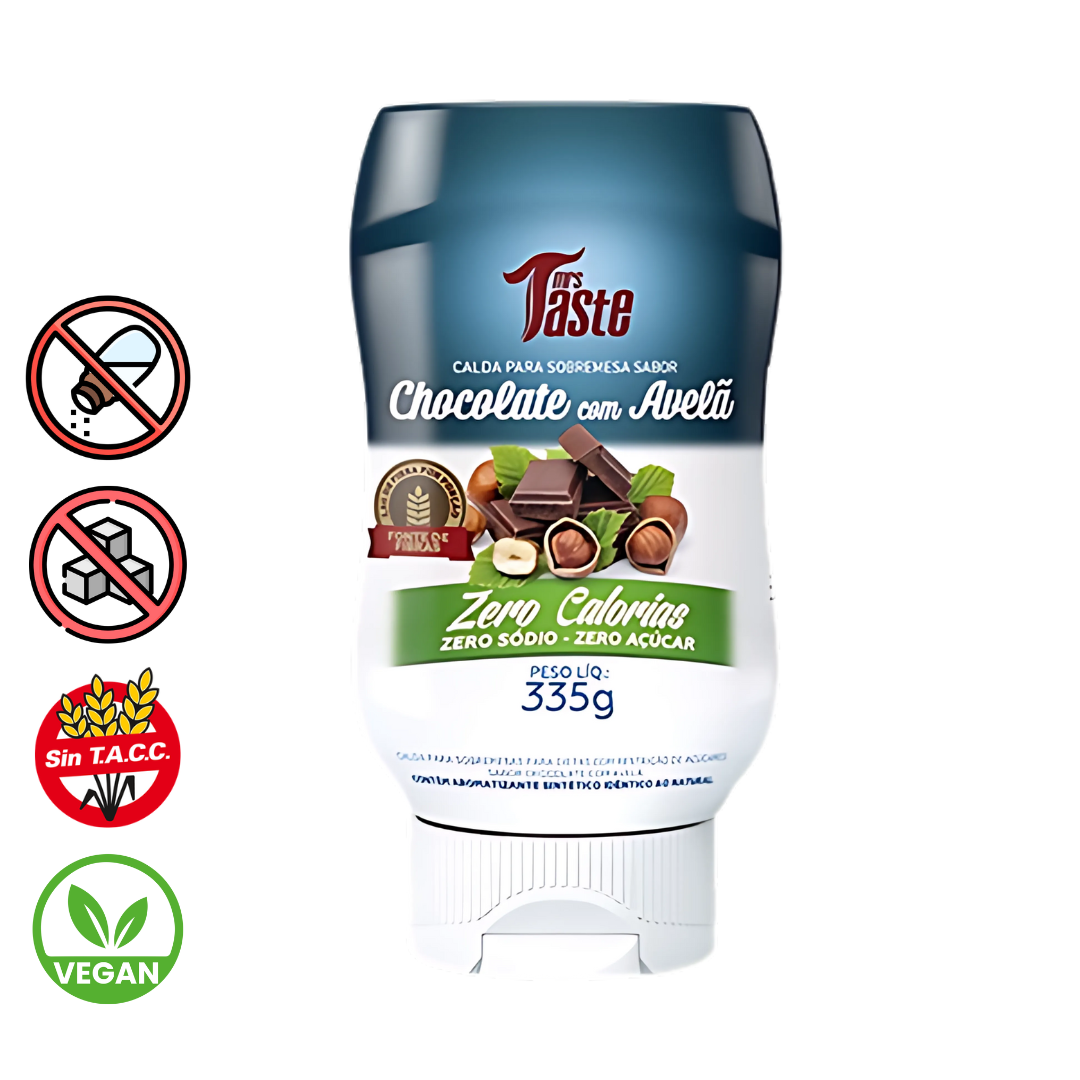 Salsa de Chocolate con Avellanas sin Azucar x 335g - Mrs Taste