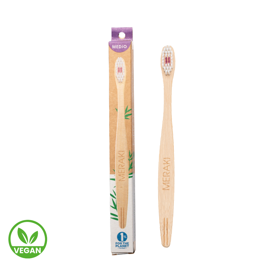 Cepillo Dental de Bambu Media x 10g - Meraki