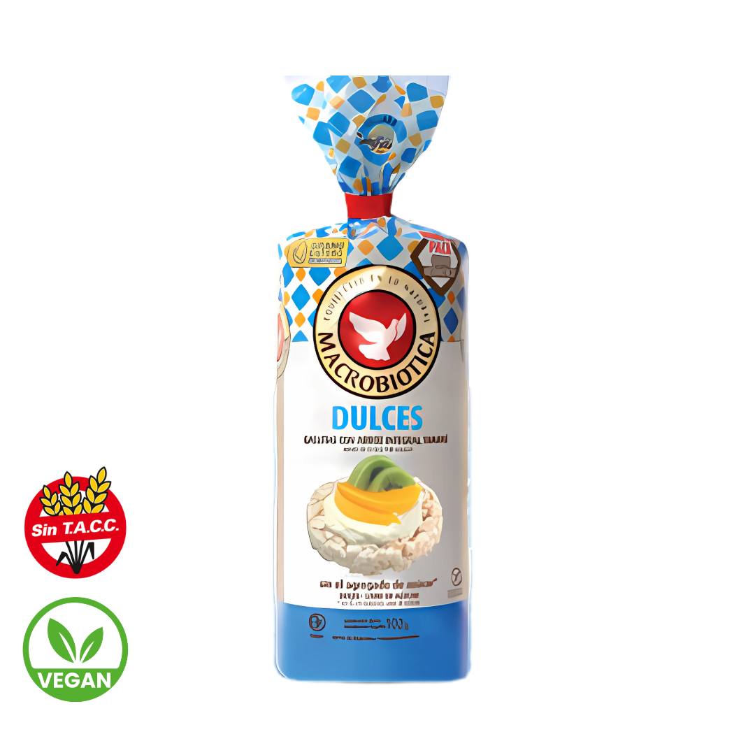 Galletas de Arroz Dulces x 102g - Macrobiotica