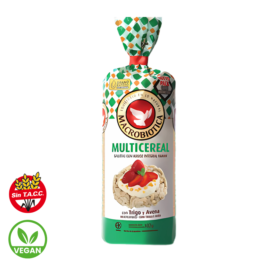 Galletas de Arroz Multicereal x 102g - Macrobiotica