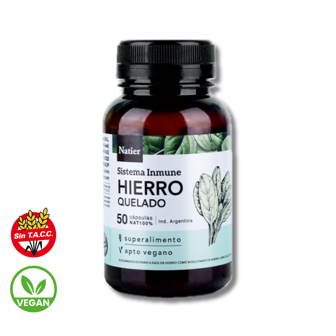 Hierro Quelado x 50 capsulas - Natier