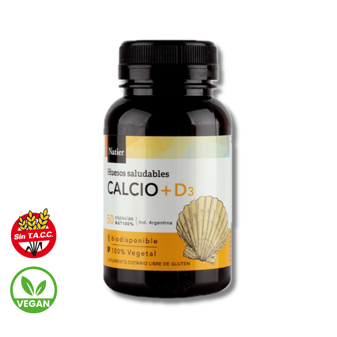 Calcio + D3 x 50 capsulas - Natier