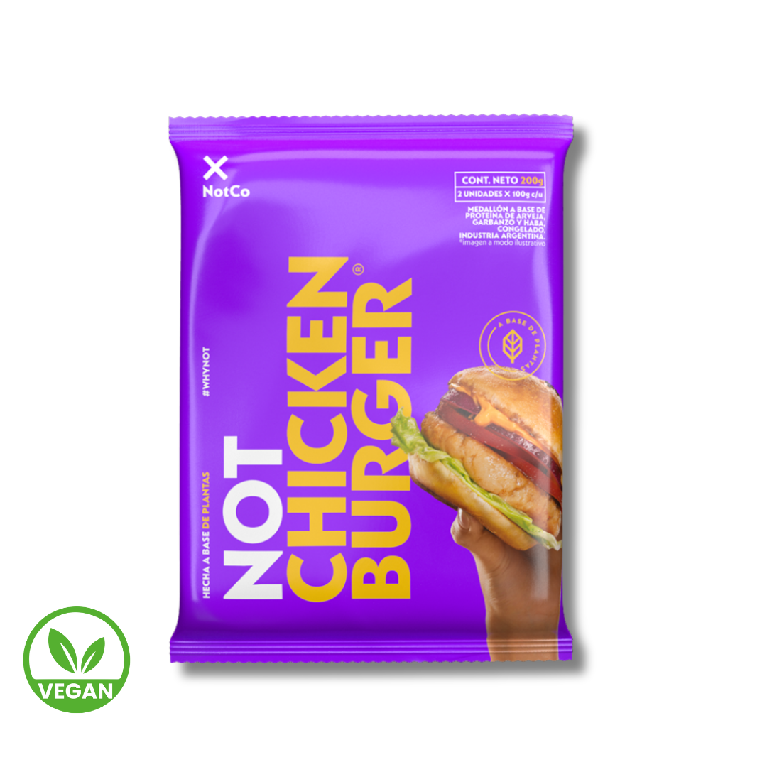 Not Chicken Burger Flowpack 2u x 200g - NotCo