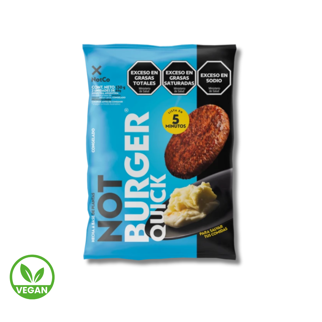 Not Burger Quick Flowpack 2u x 65g - NotCo