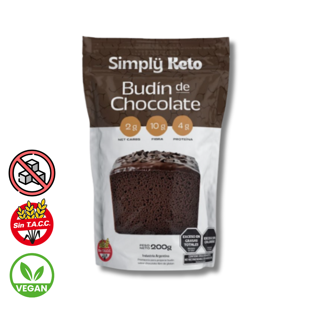 Premezcla Budin de Chocolate x 200g - Simply Keto