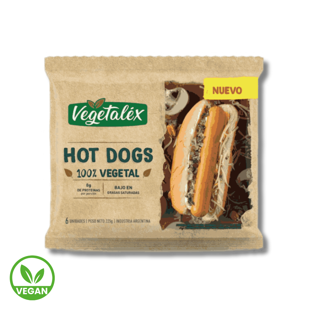 Hot Dogs Origen Vegetal x 225g - Vegetalex