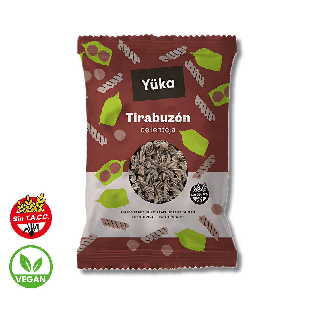 Fideos Tirabuzon de Lenteja x 250g - Yuka