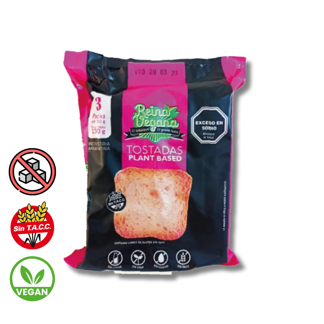 Tostadas Plant Based x 150g - Reina Vegana