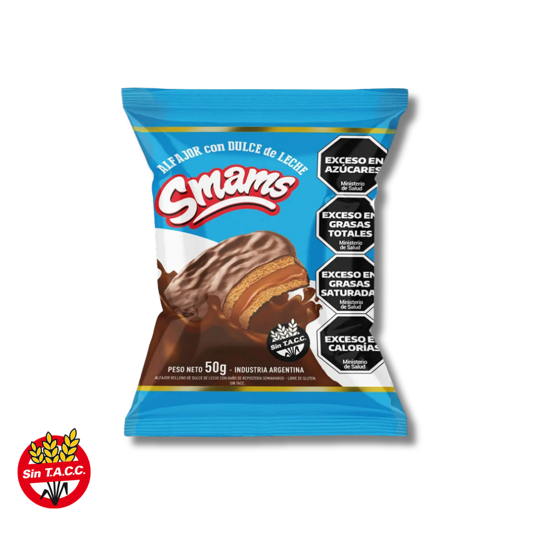 Alfajor con Dulce de Leche x 50g - Smams