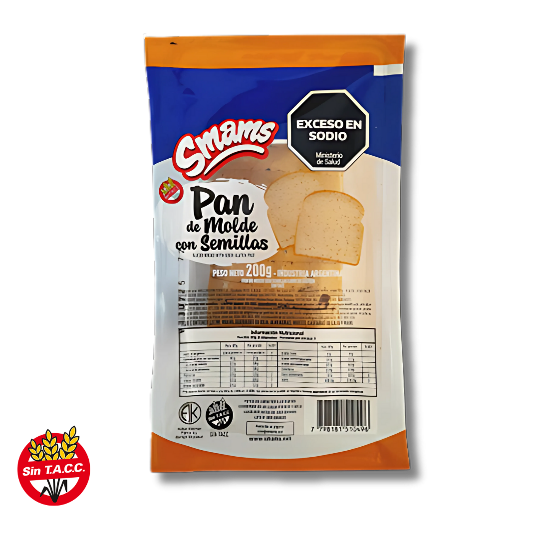 Pan de Molde con Semillas x 200g - Smams