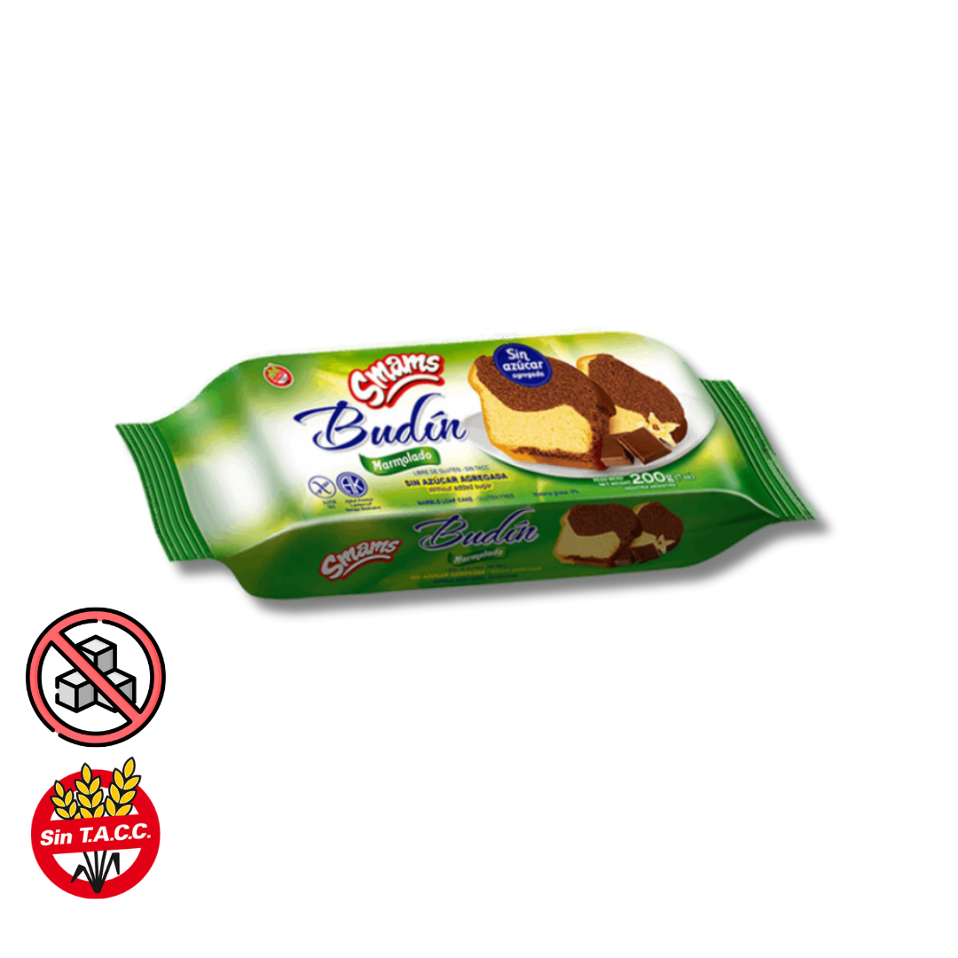 Budin Marmolado Sin Azucar x 200g - Smams