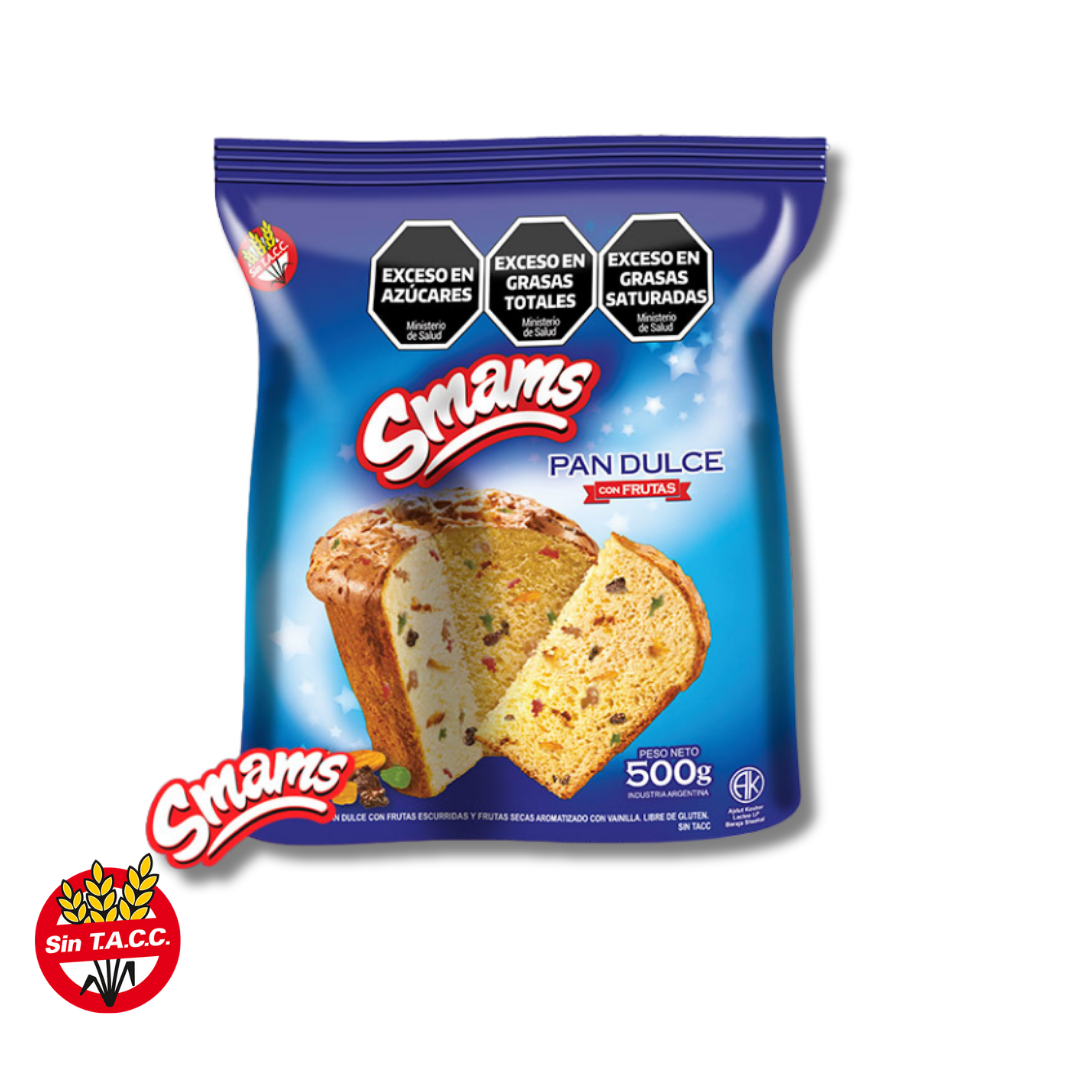 Pan Dulce con Frutas x 500gr - Smams