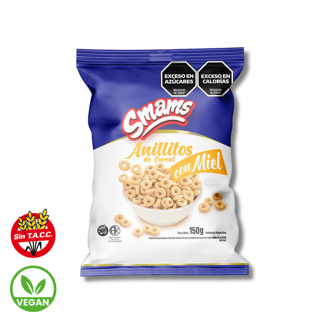 Anillitos Sabor Miel x 150g - Smams