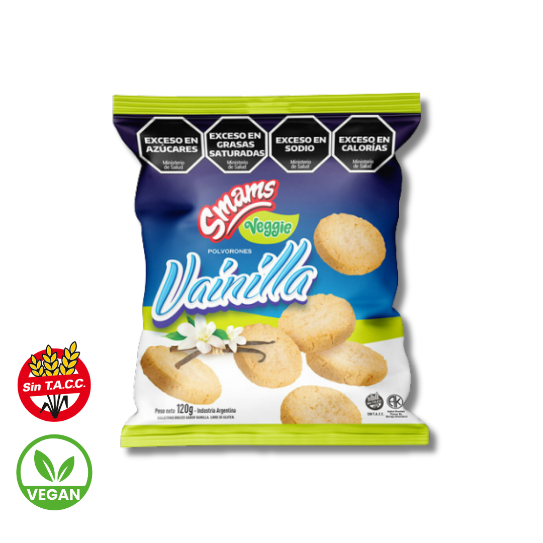 Polvorones de Vainilla Veggie x 120g - Smams