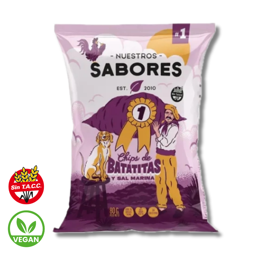 Chips de Batatas x 80g - Nuestros Sabores