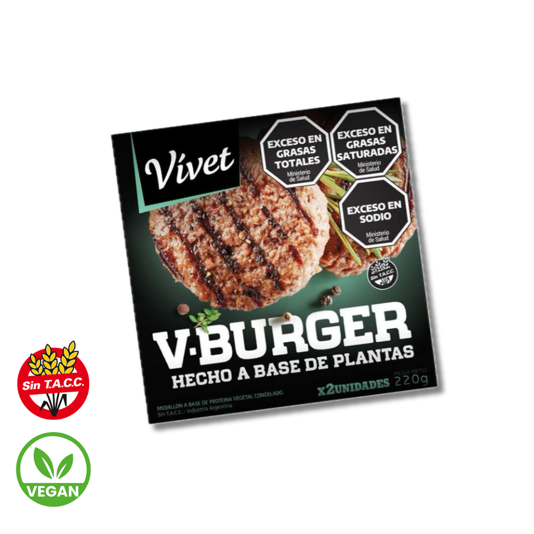 V- Burger x 220gr - Vivet