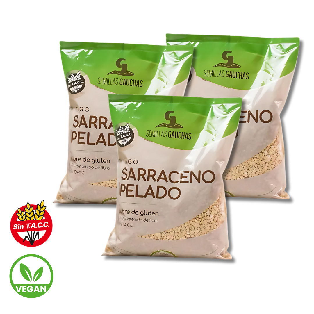 Trigo Sarraceno Pelado por Mayor x 3u - Semillas gauchas