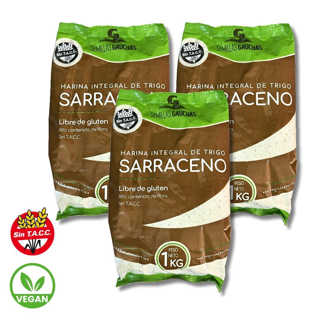 Harinas de Trigo Sarraceno Por Mayor x 3u - Semillas Gauchas