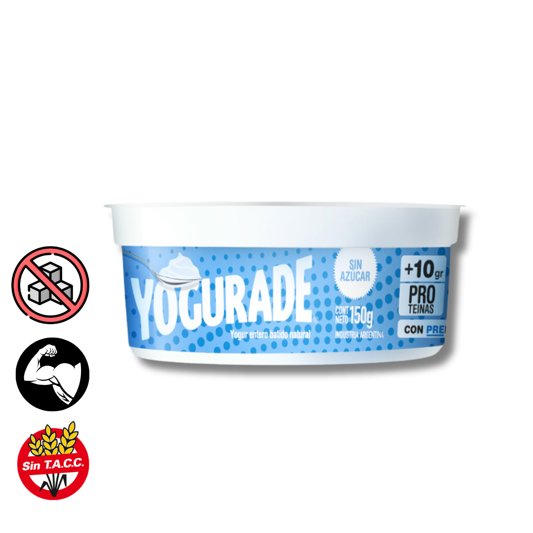 Yogur Entero con Proteinas Sabor Natural x 210 - Yogurade