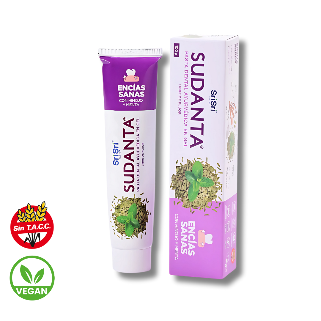 Pasta Dental Ayurvedica en Gel Encias Sanas x 50gr - Sri Sri