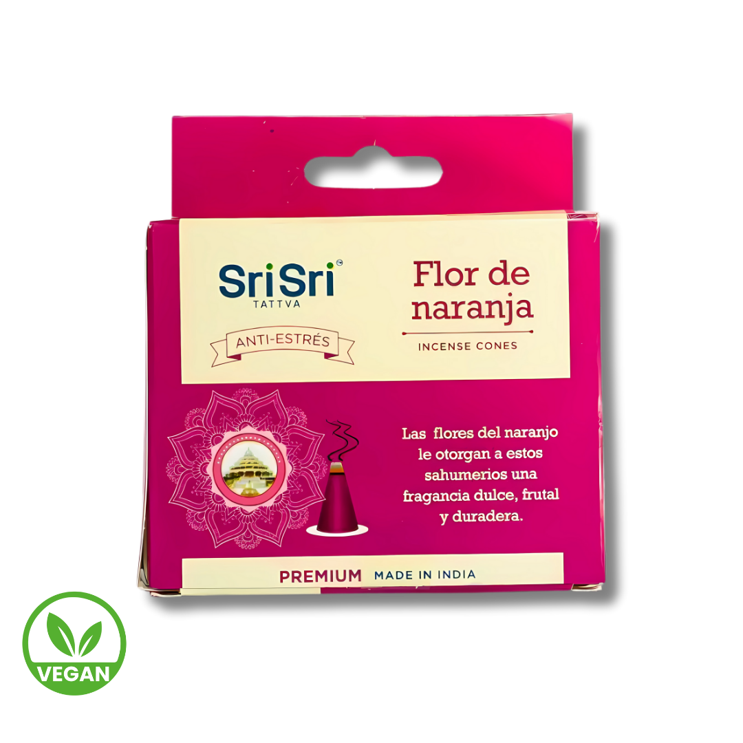Incienso en Cono Flor de Naranja x 15u - Sri Sri