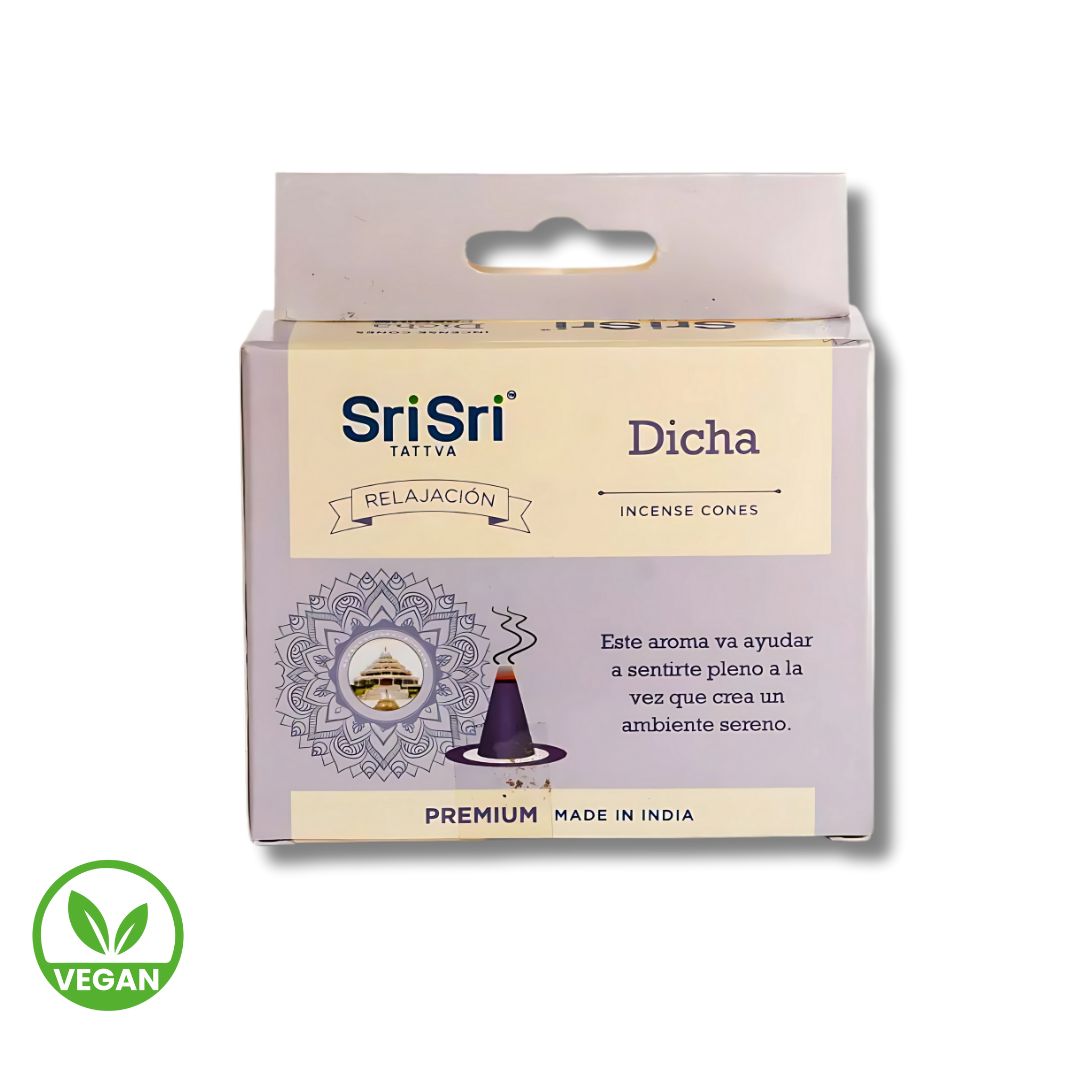 Incienso en Cono Dicha x 15u - Sri Sri 