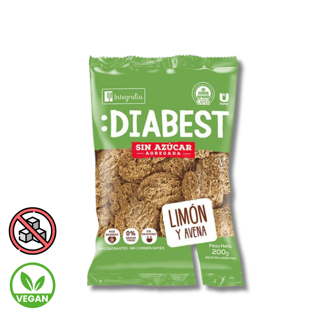 Galletitas Limon y Avena x 200gr - Diabest
