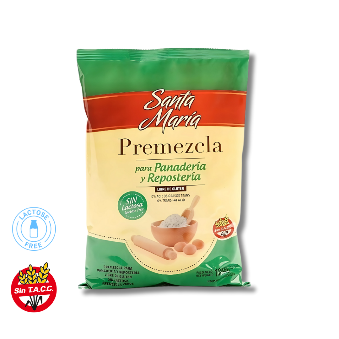Premezcla para Panaderia y Resposteria Sin Lactosa x 1kg - Santa Maria