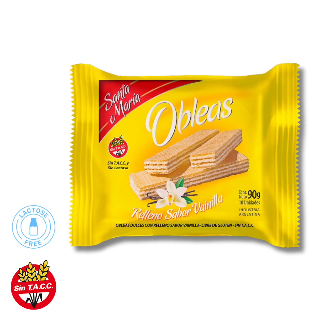 Obleas de Vainilla x 90gr - Santa Maria