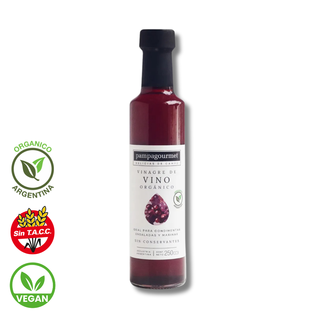 Vinagre de Vino Organico x 250ml - Pampa Gourmet